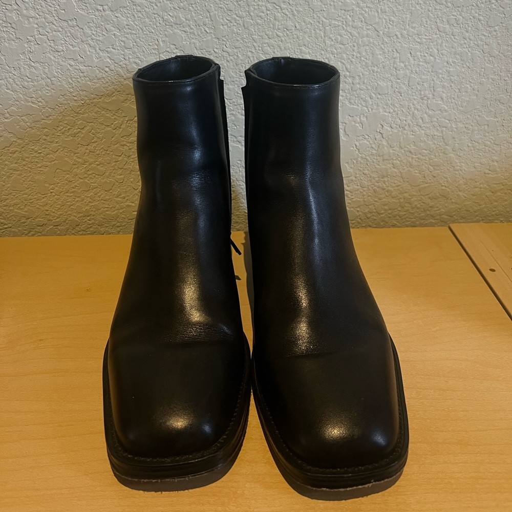 Loeffler Randall Beck Black Low Heel Bootie, size 8.5